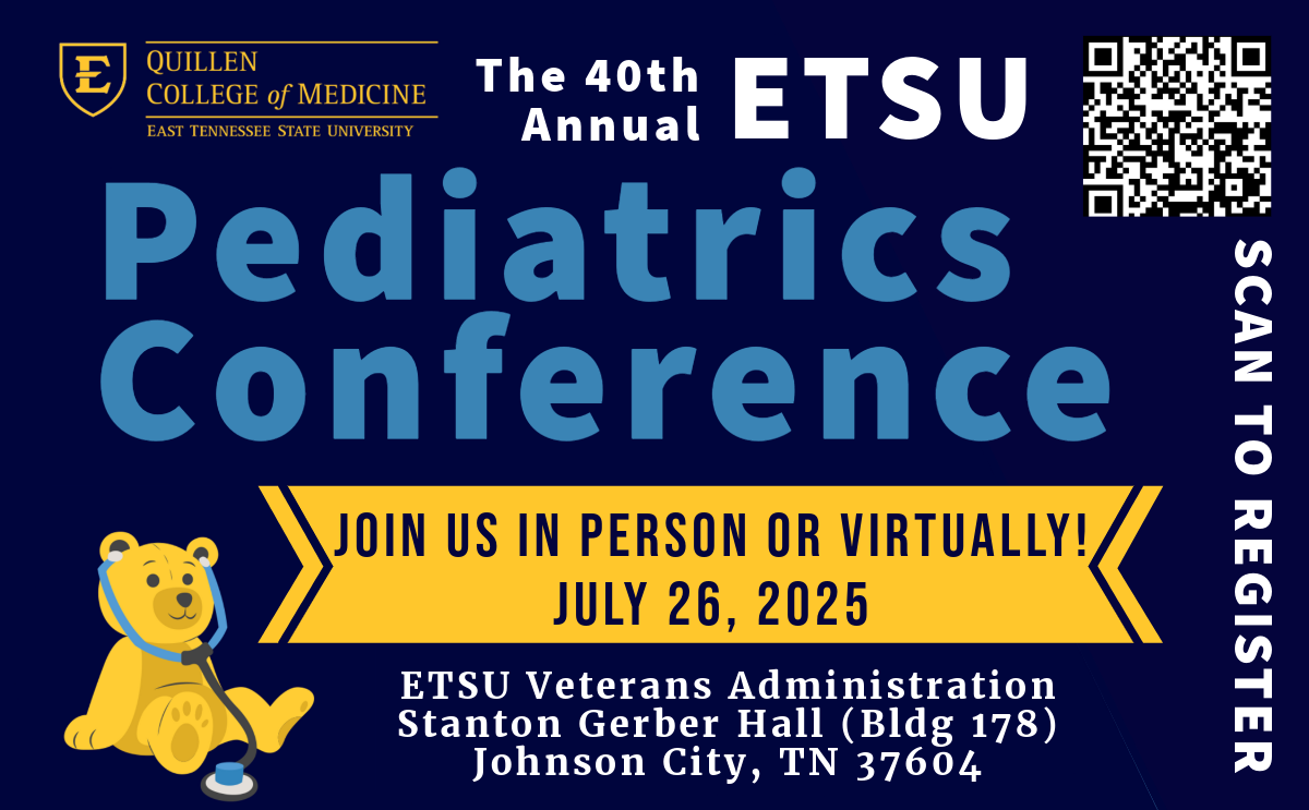 40th Annual ETSU Pediatrics Conference Banner